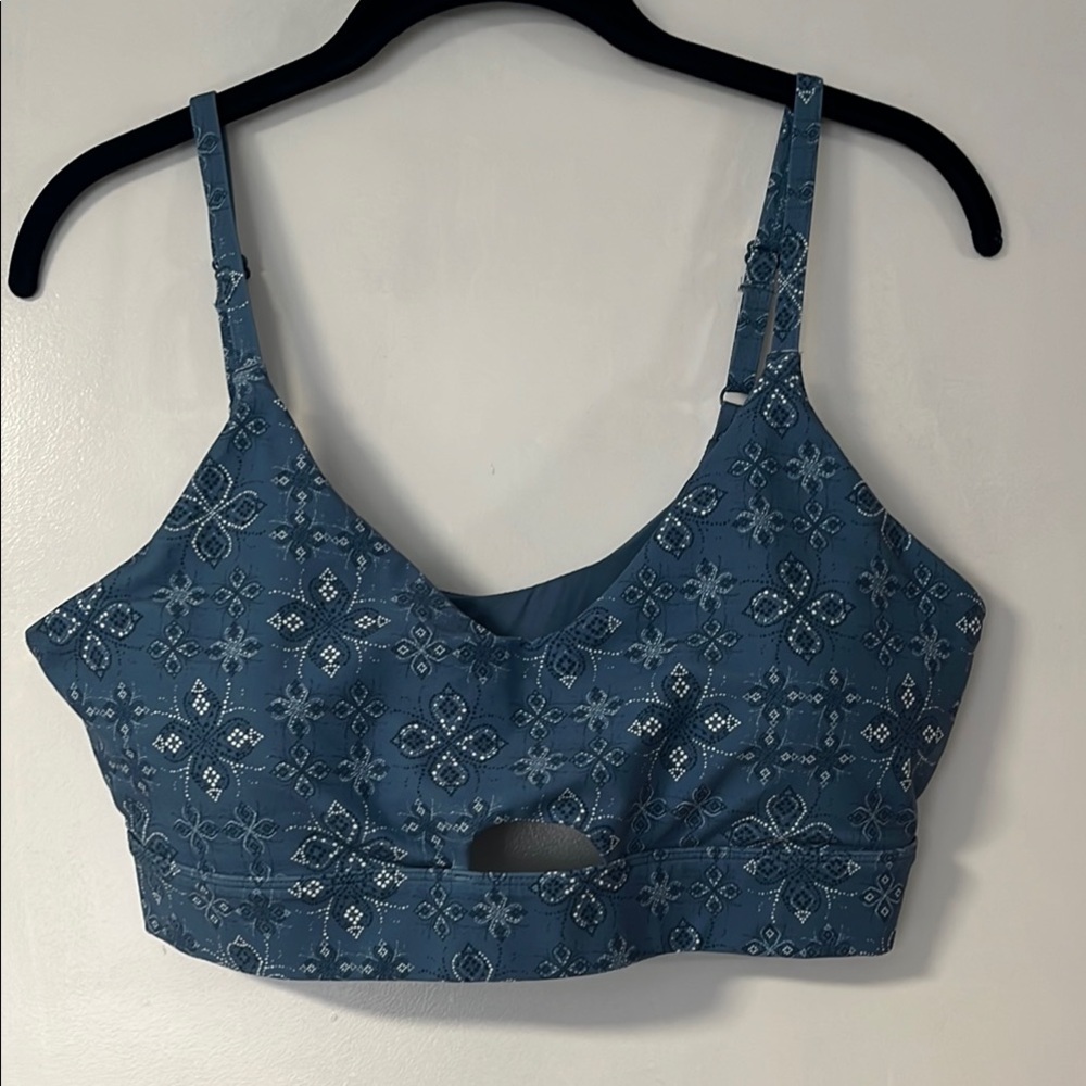 JoyLab Padded Blue Crop Top with Vibrant Style